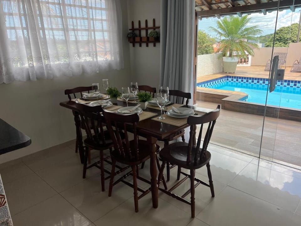 Swimming pool, kitchen