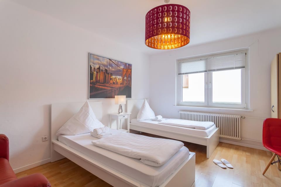 Zwei Zweibettzimmer in Hannover City Apartment in Hanover