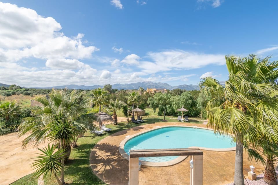 Property building, Living room, Swimming pool