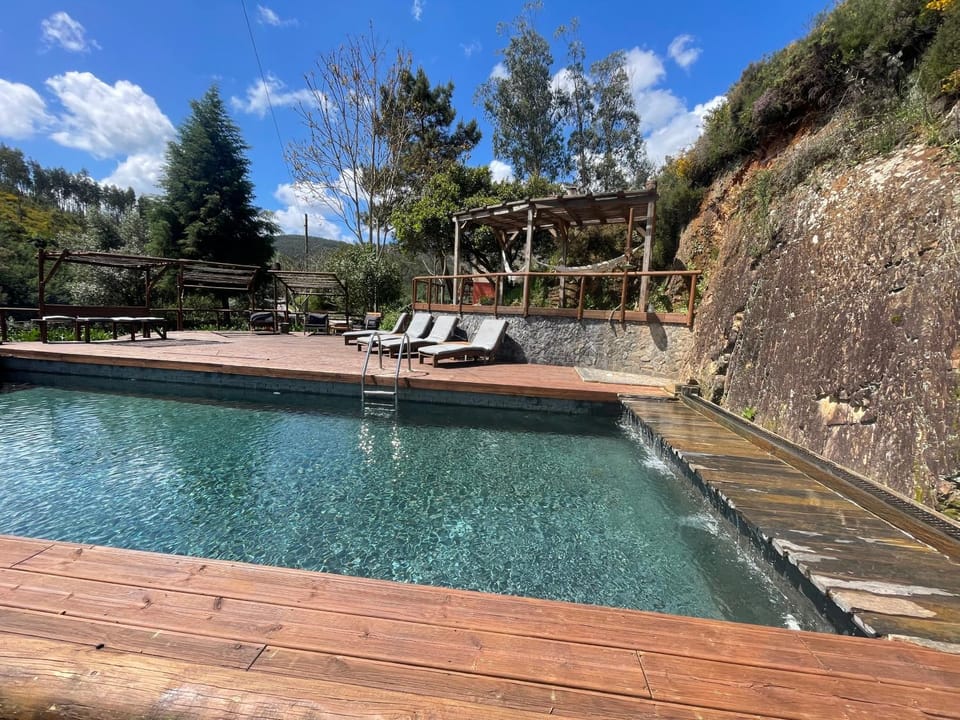 Natural landscape, Pool view, Swimming pool, sunbed