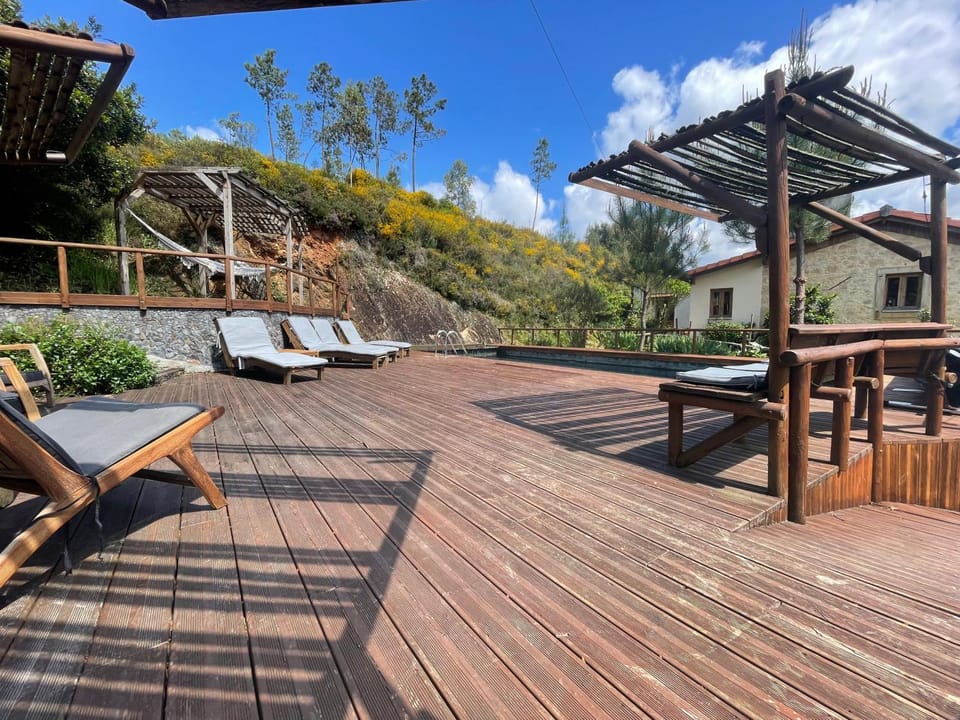 Patio, Spring, Natural landscape, View (from property/room), Swimming pool, sunbed