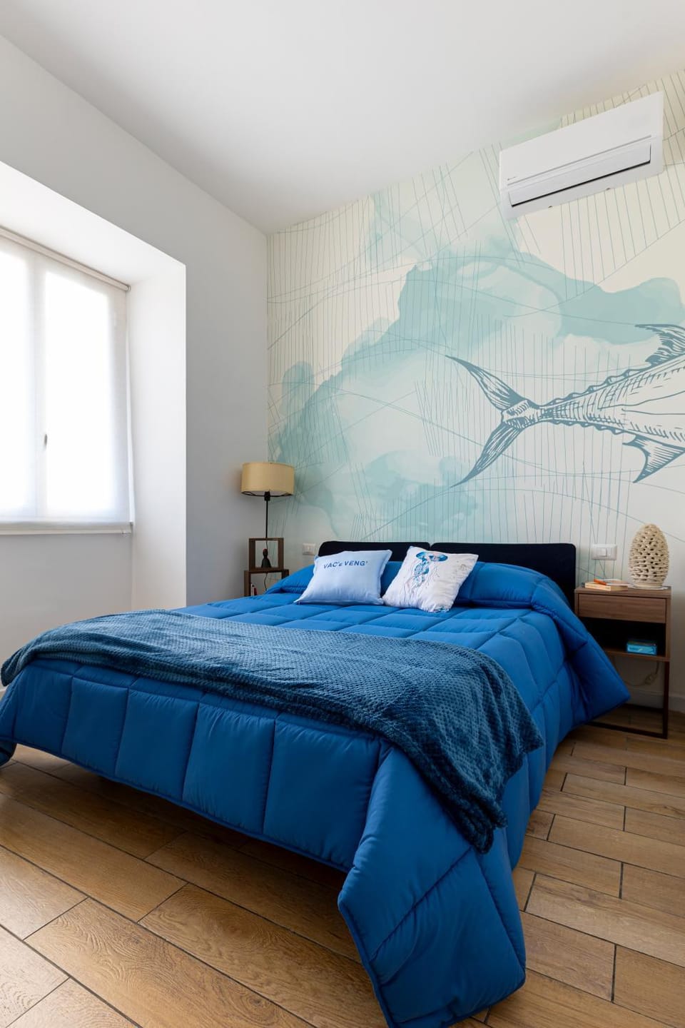 Bed, Bedroom, air conditioner