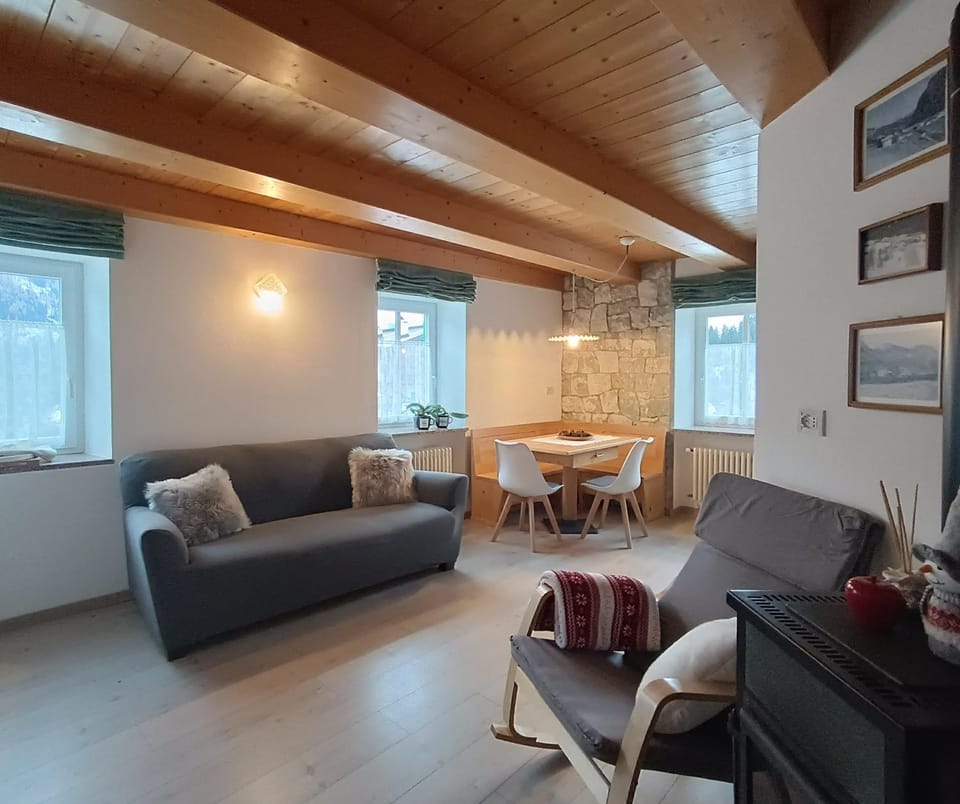 Living room, kitchen