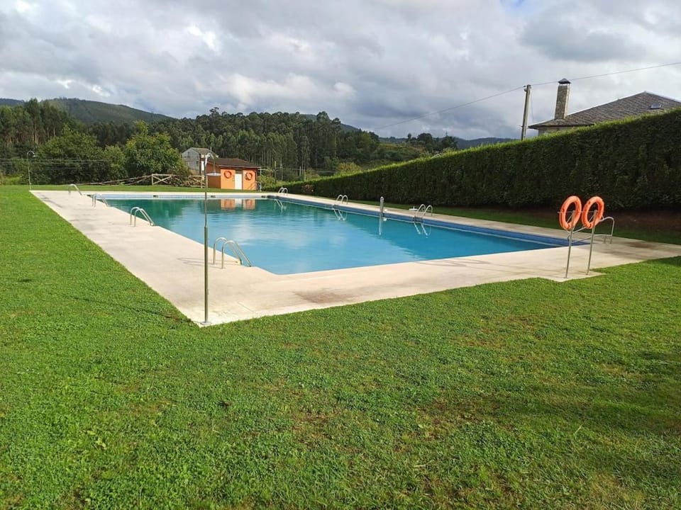 Natural landscape, Mountain view, Swimming pool