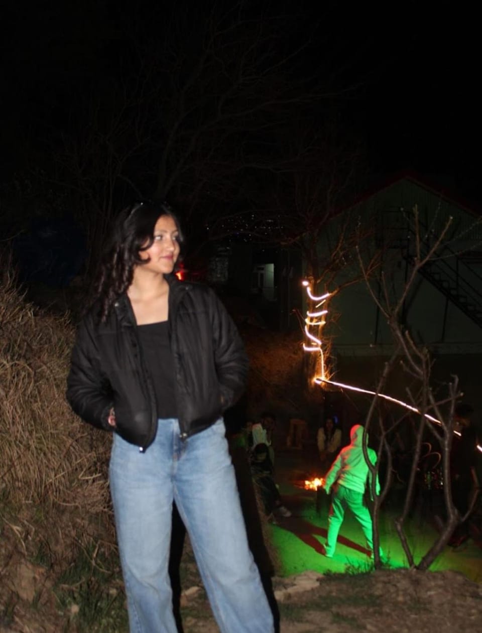 Nearby landmark, Night, group of guests