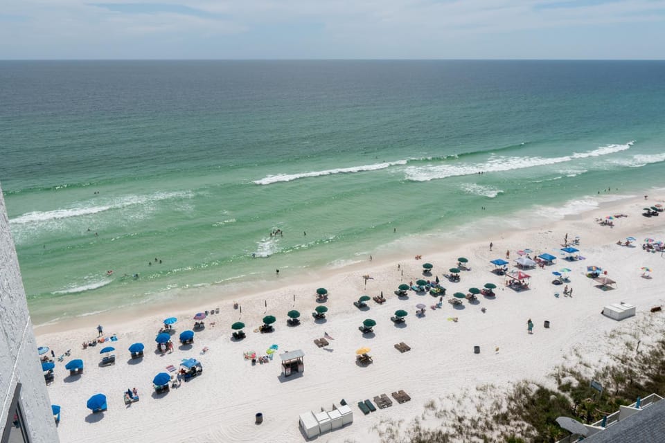 Day, Bird's eye view, View (from property/room), Beach, Sea view, sunbed