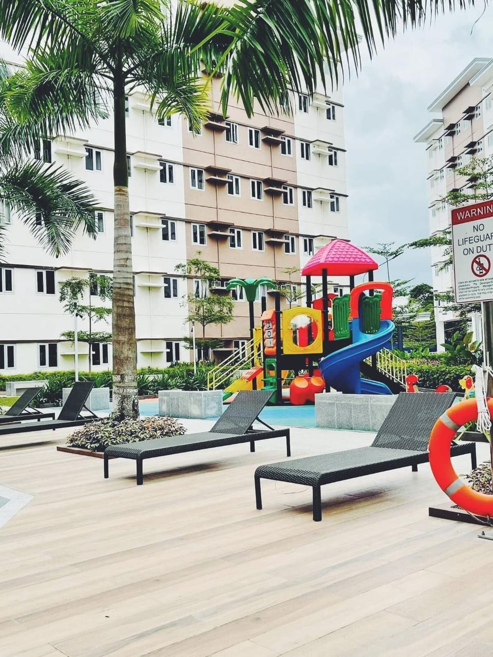 Children play ground, Pool view
