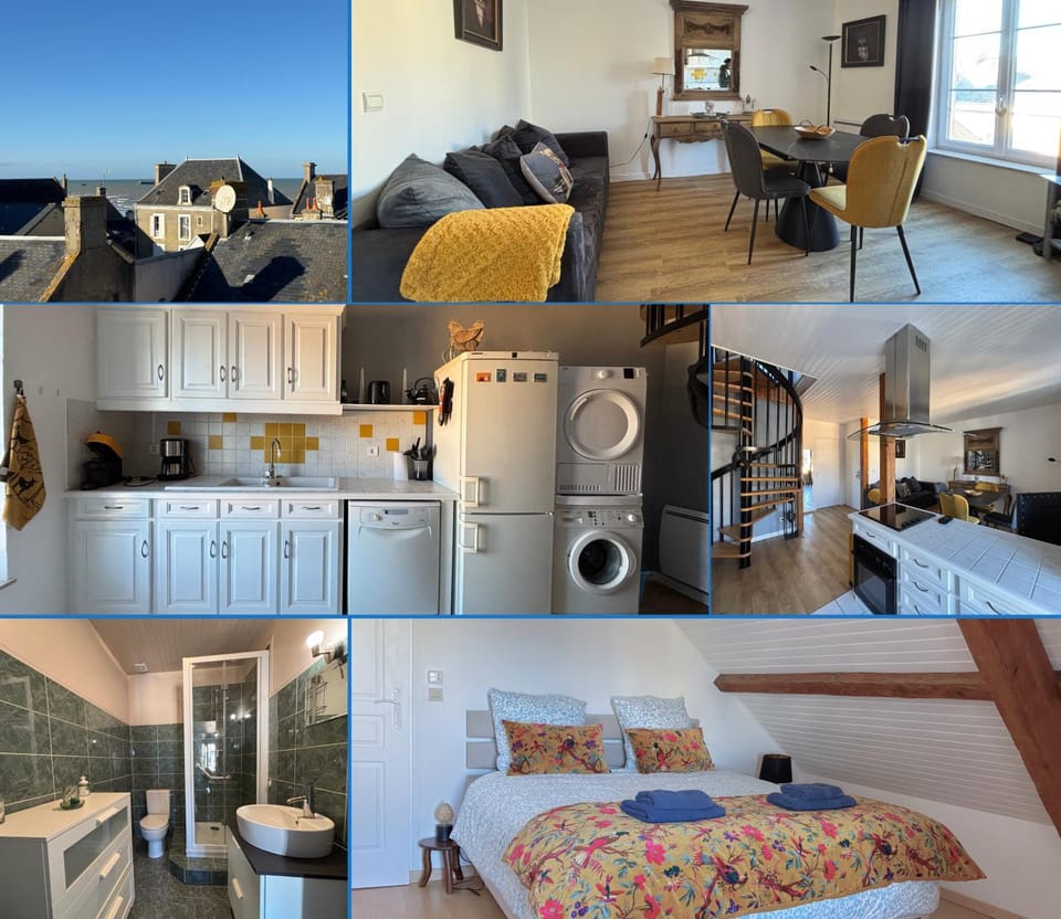 Bed, Kitchen or kitchenette, Photo of the whole room, Bedroom, oven, washing machine, dryer