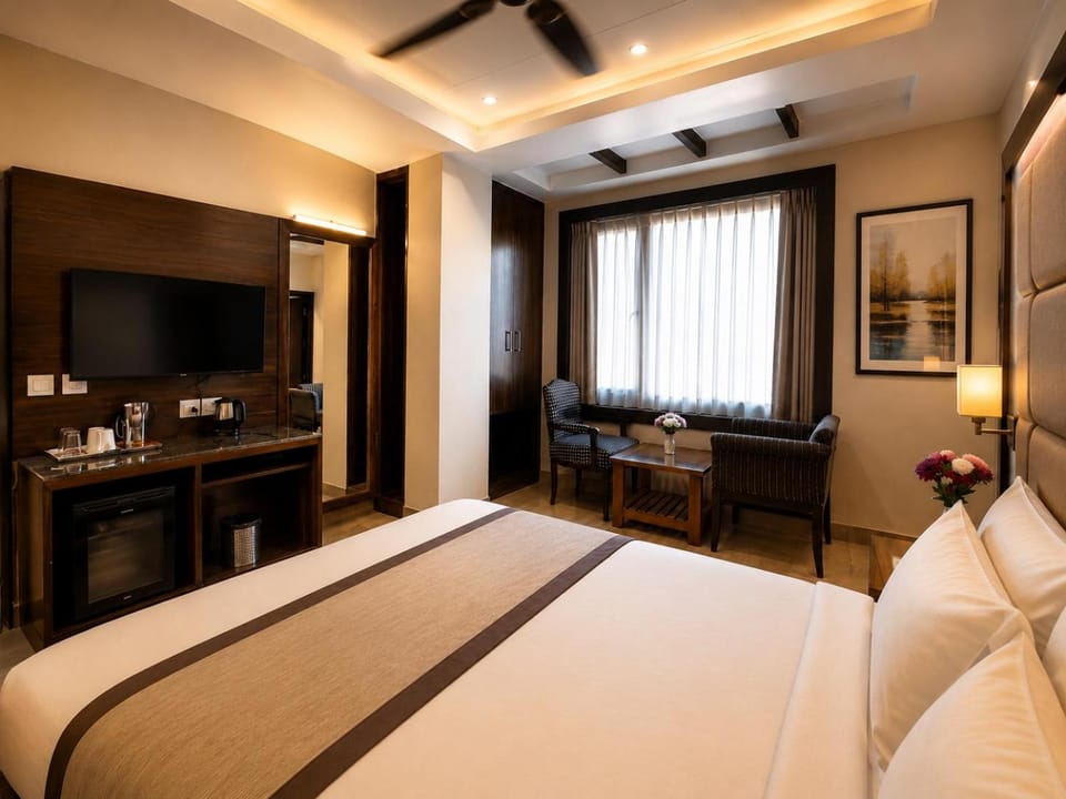 Bed, Bedroom, air conditioner, air conditioner