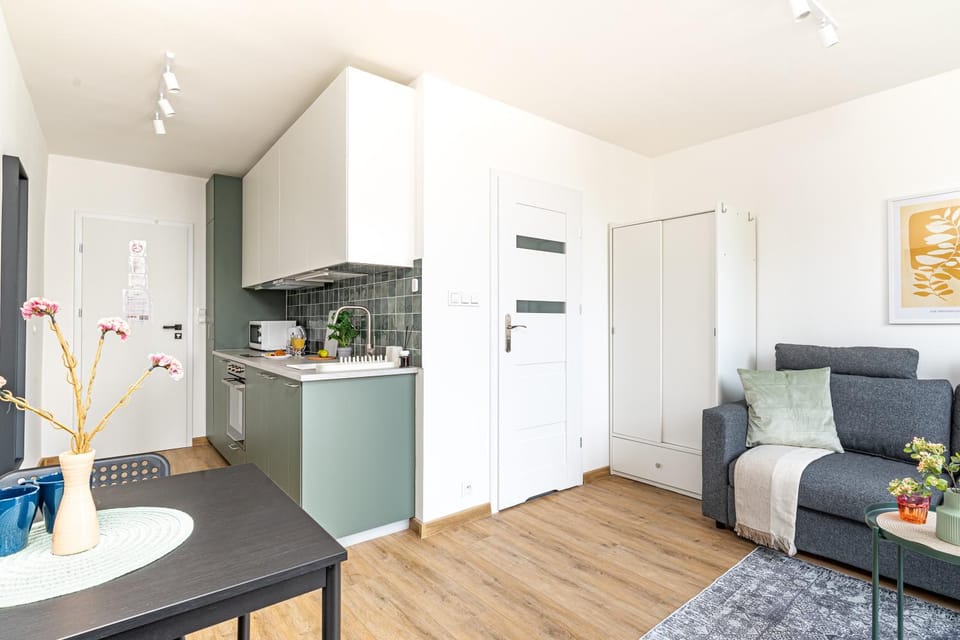 Kitchen or kitchenette, Living room, Seating area, Dining area, stove, wardrobe