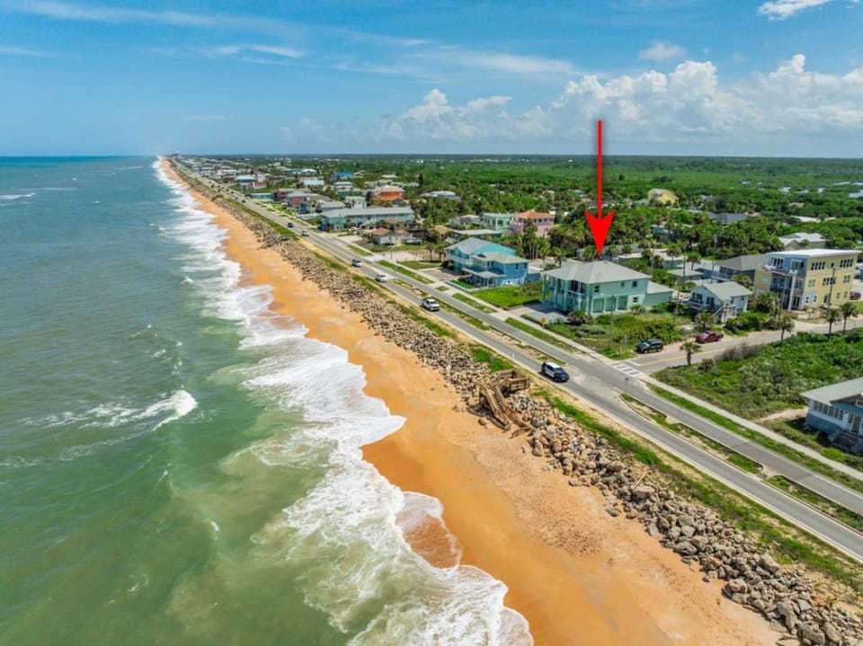 Oceanfront Retreat Near Pier | Sleeps 8, Dog Friendly House in Flagler Beach