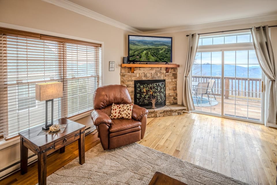 Bird's eye view, View (from property/room), Mountain view, Mountain view, fireplace, fireplace