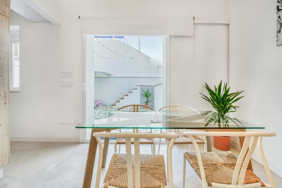 Dining area, air conditioner