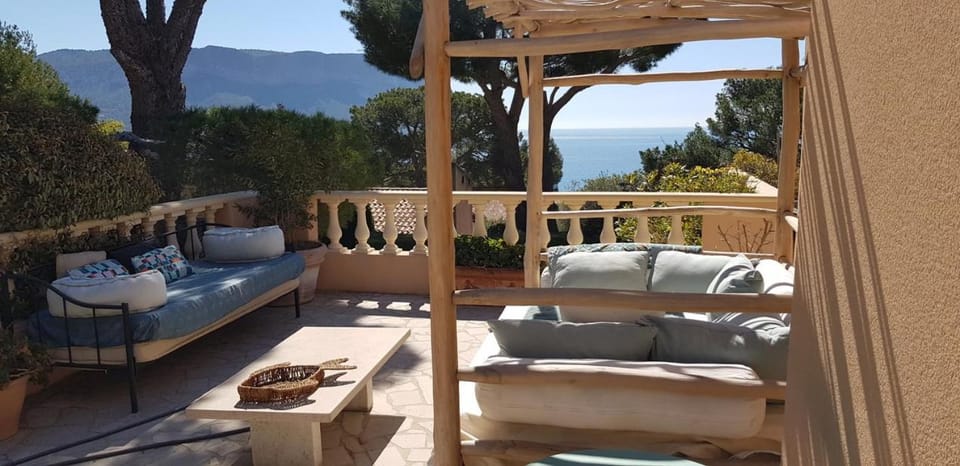 Patio, Natural landscape, Balcony/Terrace, Sea view
