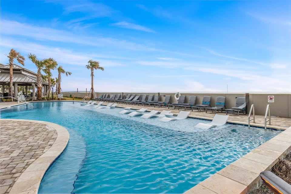 Day, Sea view, Swimming pool, sunbed