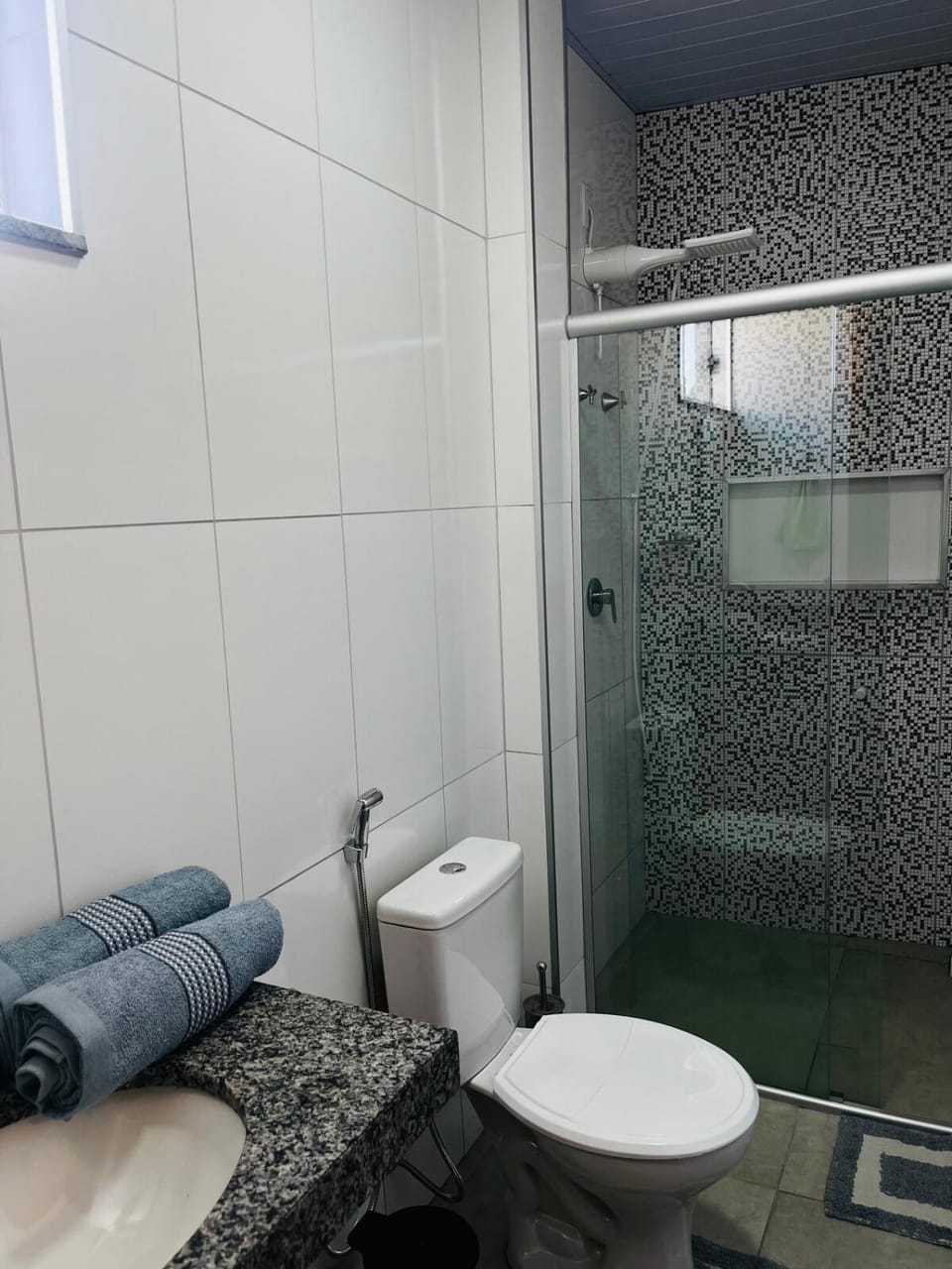 Shower, Toilet, Bathroom, towels