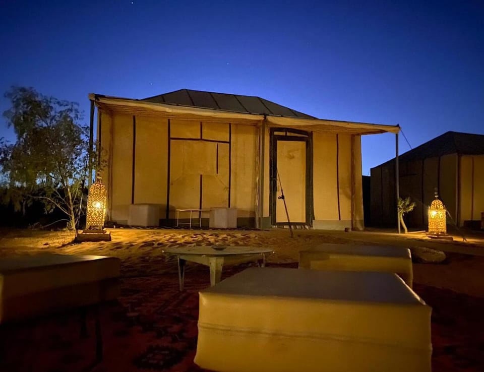 Property building, Patio, Night