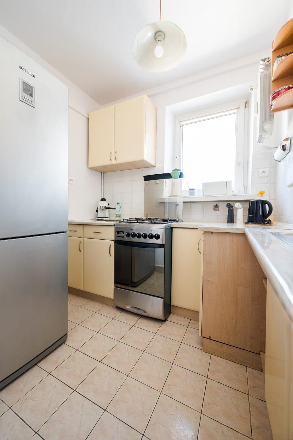 Kitchen or kitchenette, oven, stove, toaster