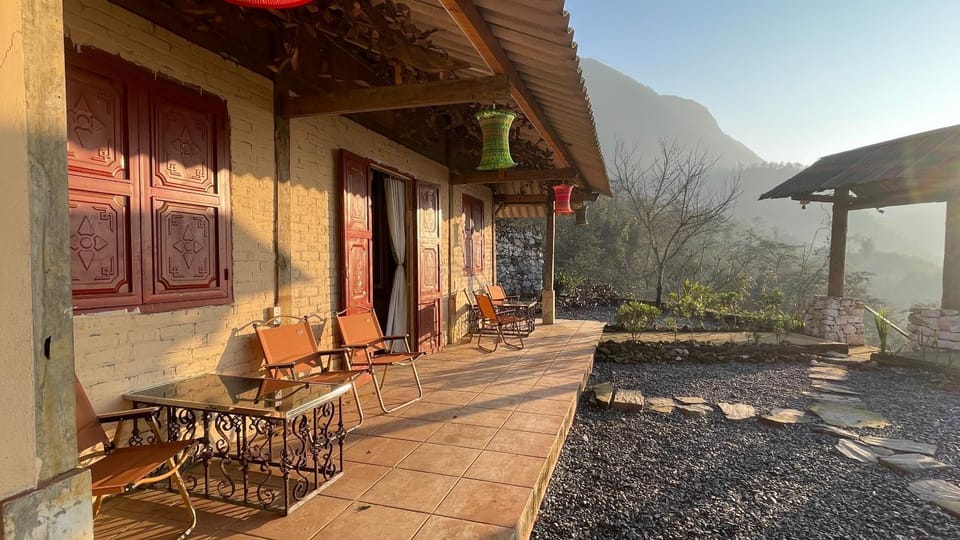 Property building, Patio, Spring, Natural landscape, Mountain view
