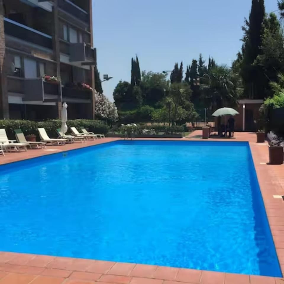Pool view, sunbed