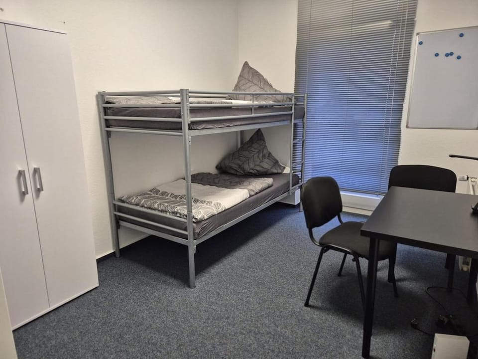 Photo of the whole room, bunk bed