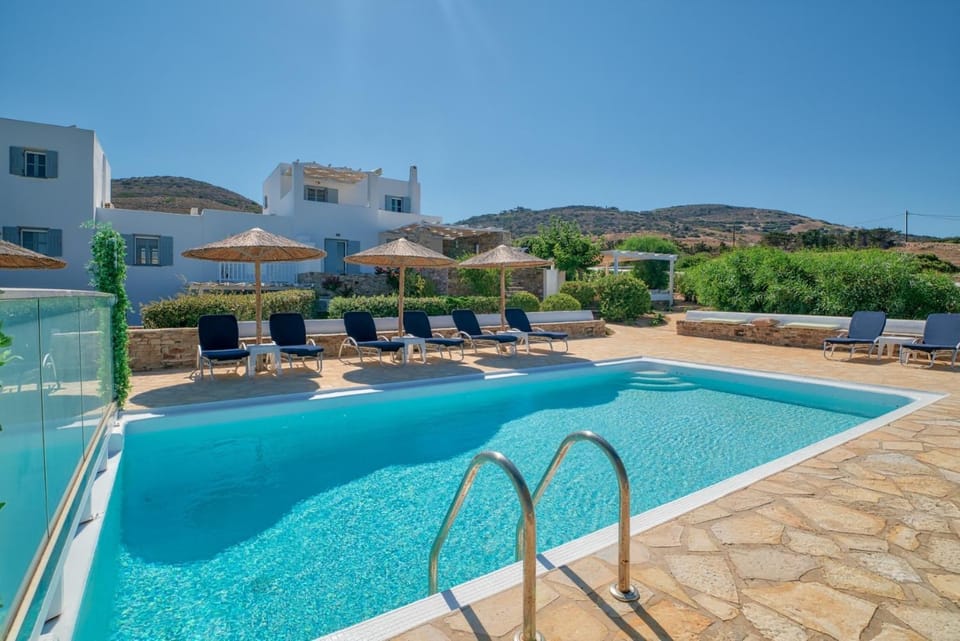 Property building, Living room, Swimming pool