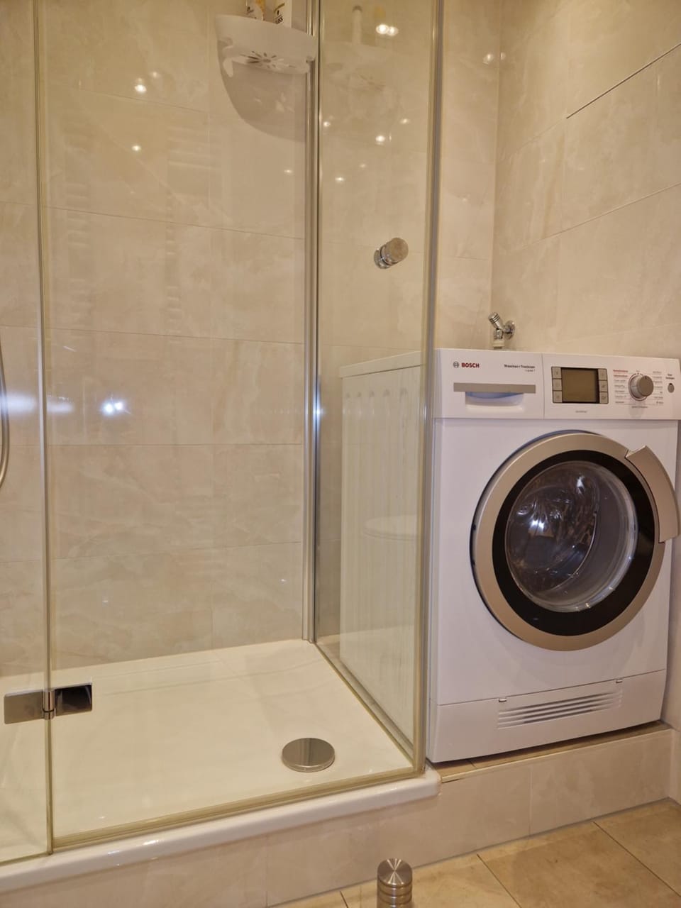 Shower, washing machine, dryer