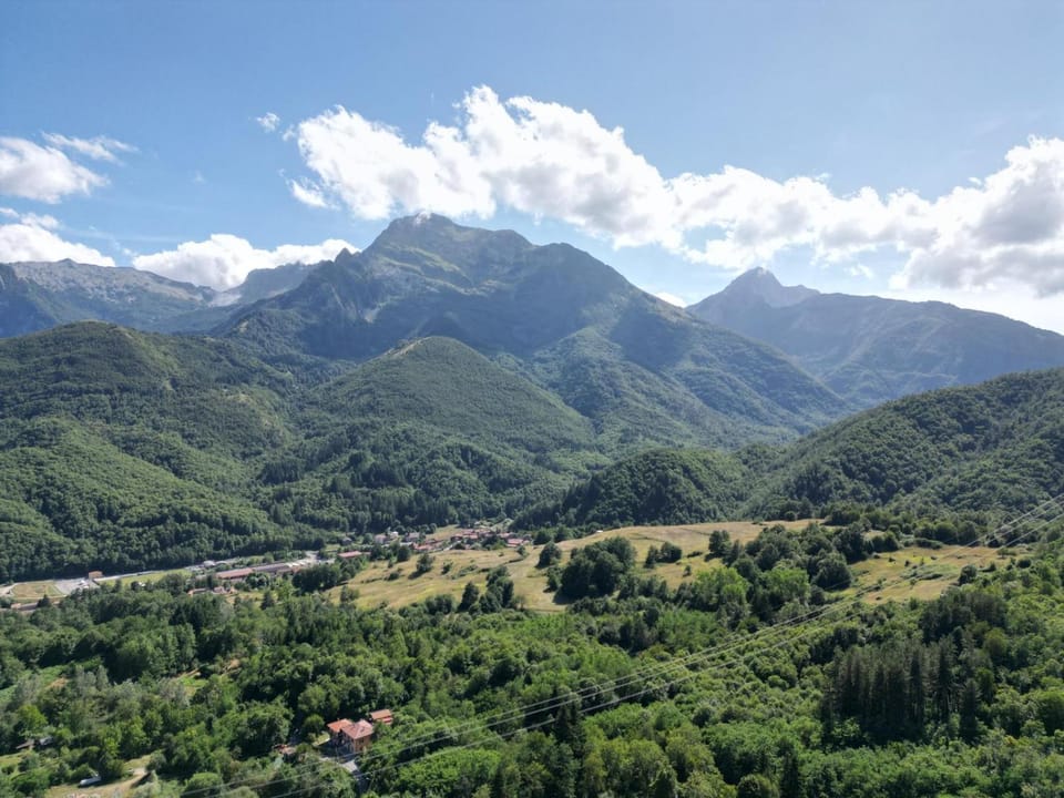 Natural landscape, Bird's eye view, Mountain view