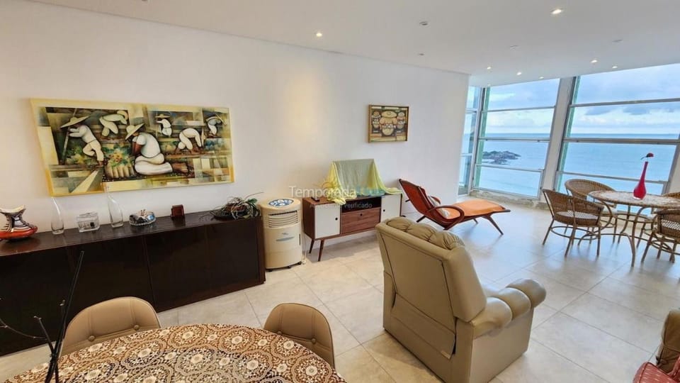 Apto frente ao mar 3 qts, andar alto, excelente vista ao mar! Apartment in State of São Paulo
