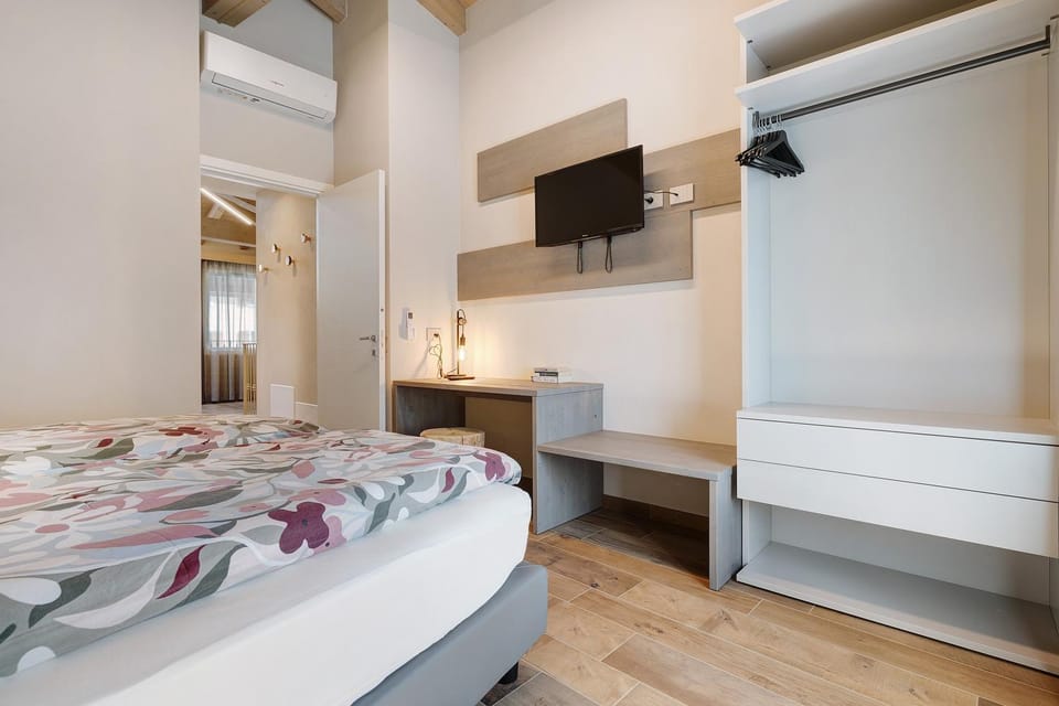 Property building, Living room, Bedroom