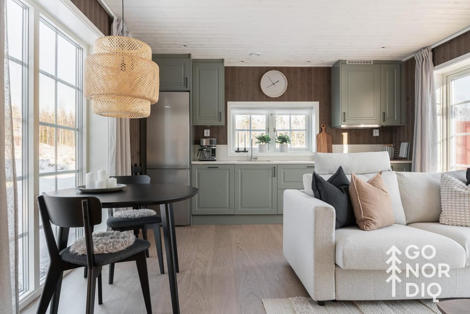 Living room, kitchen