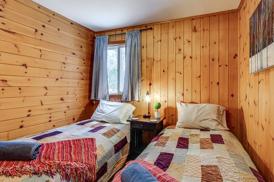 Riverfront Cabin w/ Hot Tub in Schroon Lake! Cabin in Adirondack Mountains