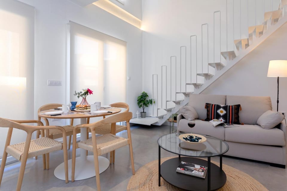 Living room, Seating area, Dining area