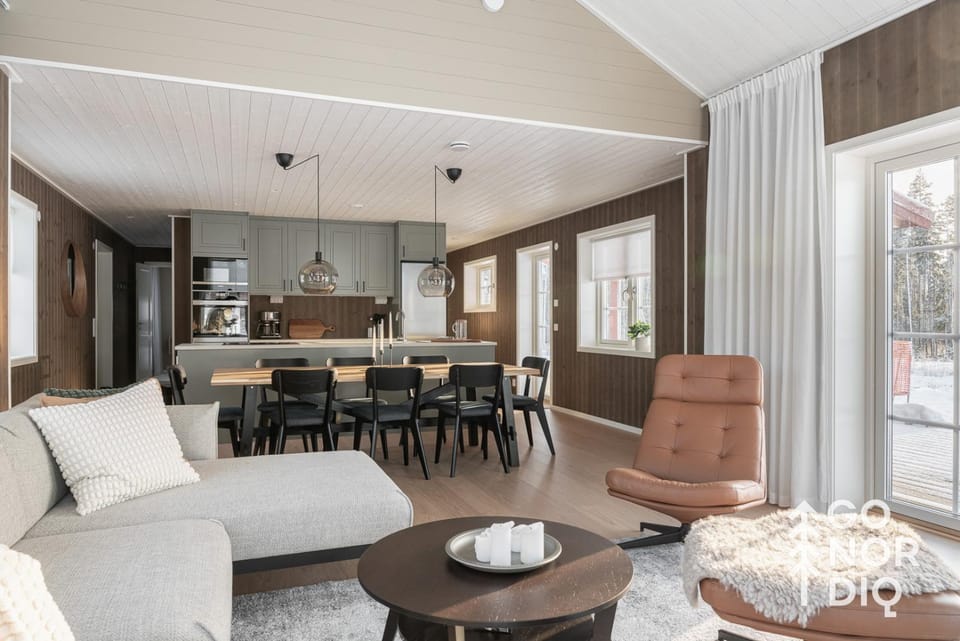Living room, kitchen
