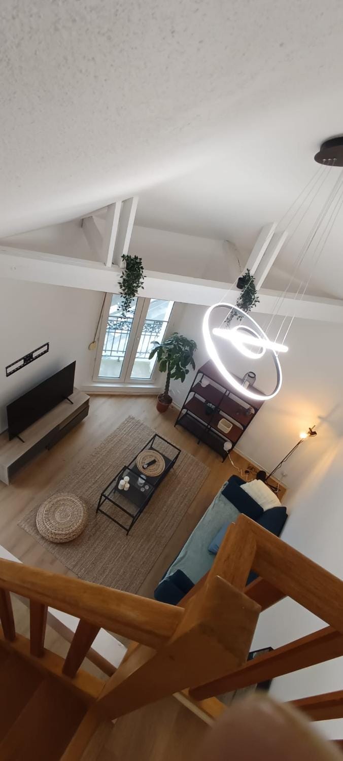 La Suite Mìmì 光 Duplex - 2chambres2Sallesd'eau - Second Lodge Rennes Apartment in Rennes