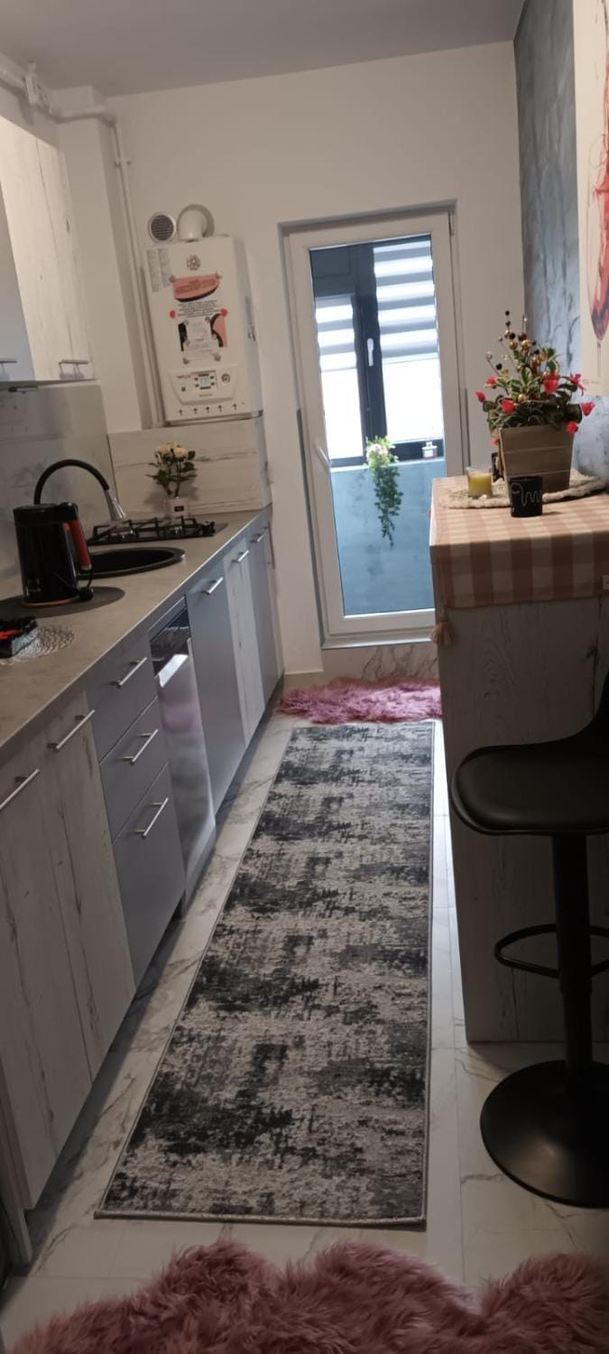 Kitchen or kitchenette, minibar, stove