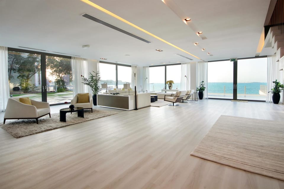 Living room, Seating area, Sea view