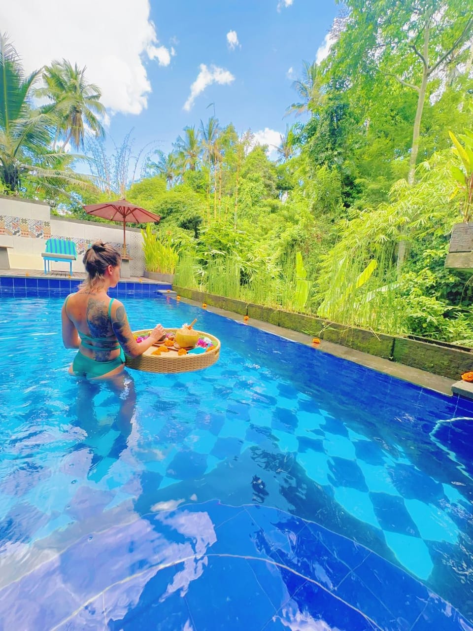 Pool view, Swimming pool, Swimming pool, sunbed