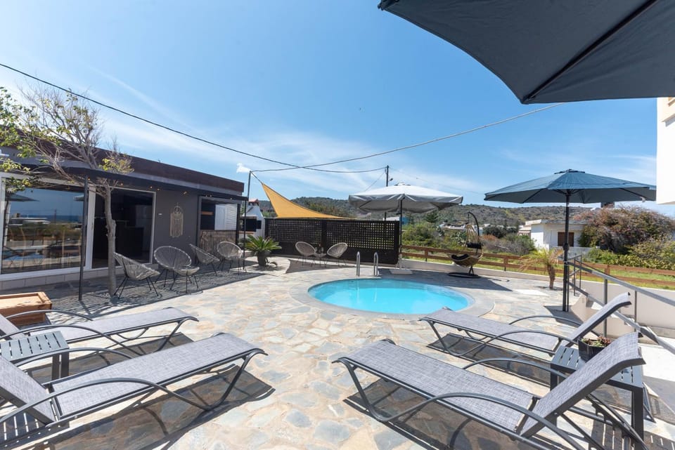 Natural landscape, Pool view, Swimming pool, sunbed