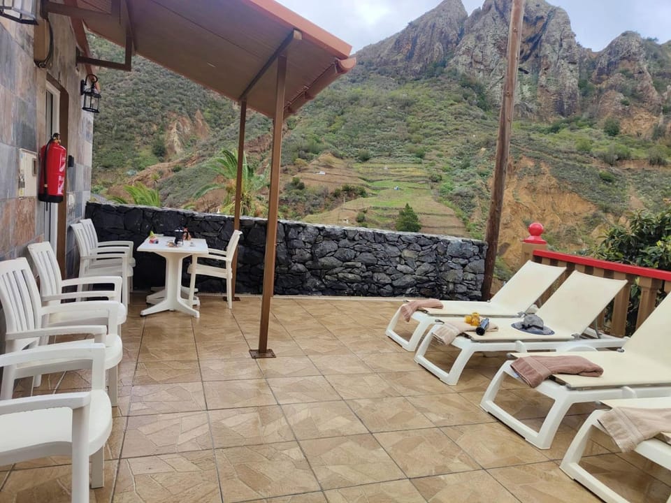 Patio, Balcony/Terrace, Mountain view, sunbed