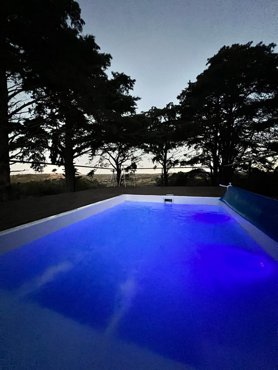 Night, Natural landscape, Pool view, Swimming pool