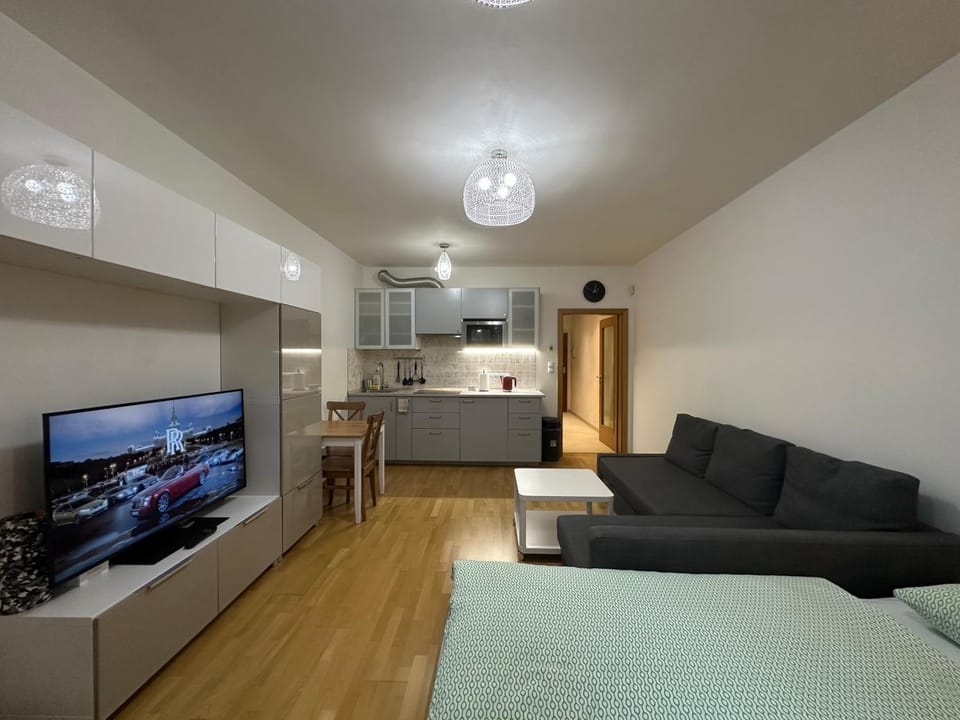 Garden Towers Residence - Underground Parking Apartment in Prague