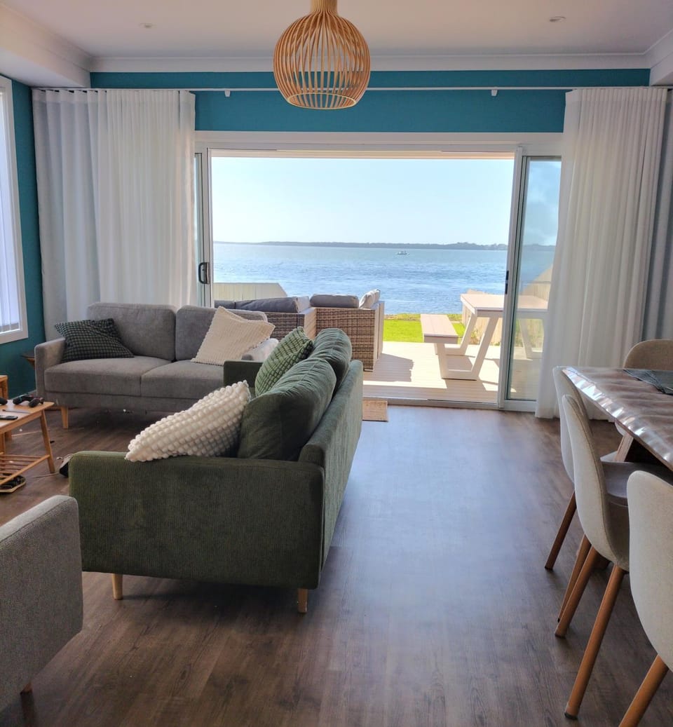 Living room, Seating area, Sea view