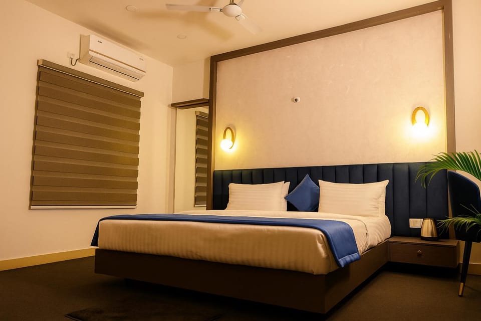 Bed, air conditioner