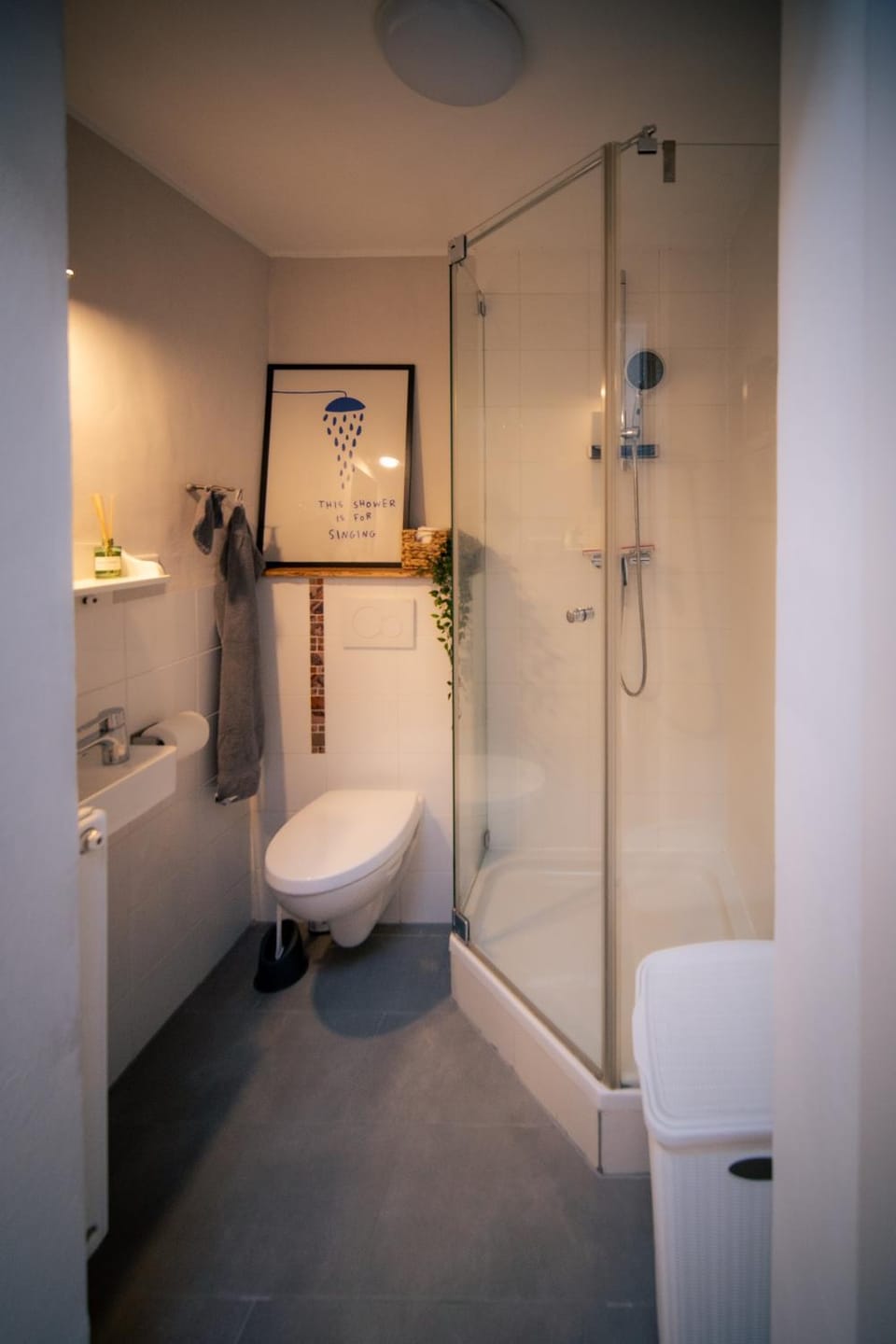 Shower, Toilet, towels