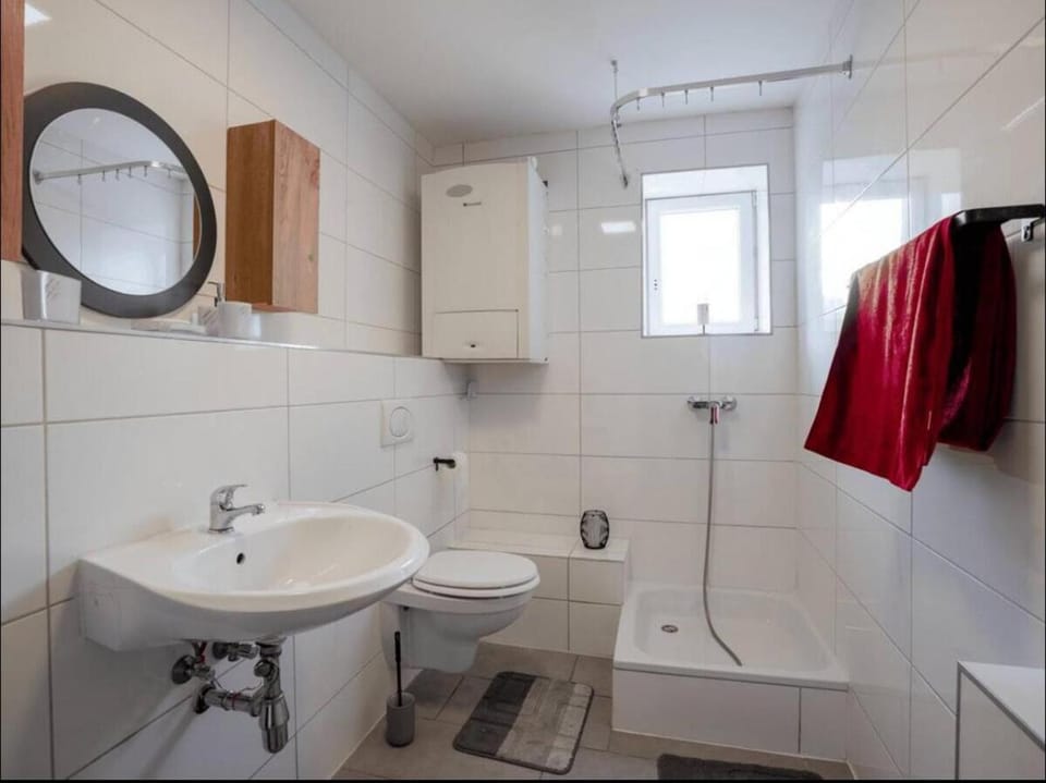 Shower, Toilet, towels