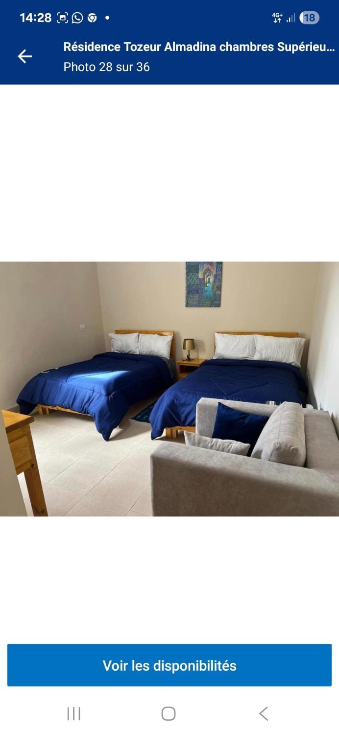 Résidence Tozeur Almadina chambres Supérieures Bed and Breakfast in Tunisia