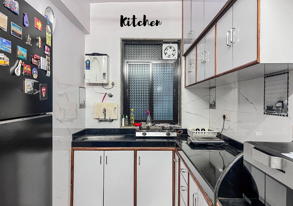 Kitchen or kitchenette, stove, kitchen, kitchen