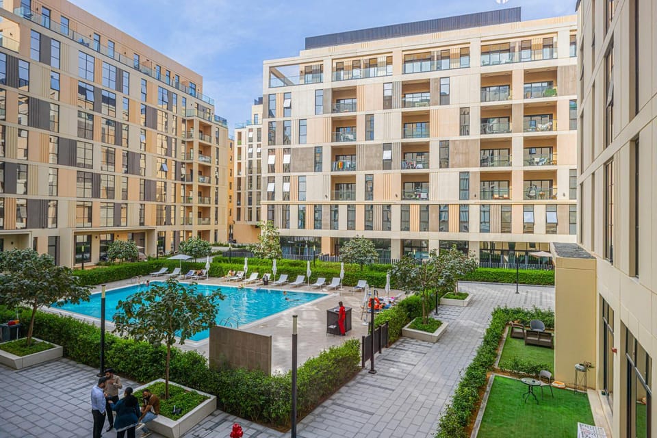 Private Tropical Poolside Studio by Blue Cloud Holidays Apartment in Al Sharjah