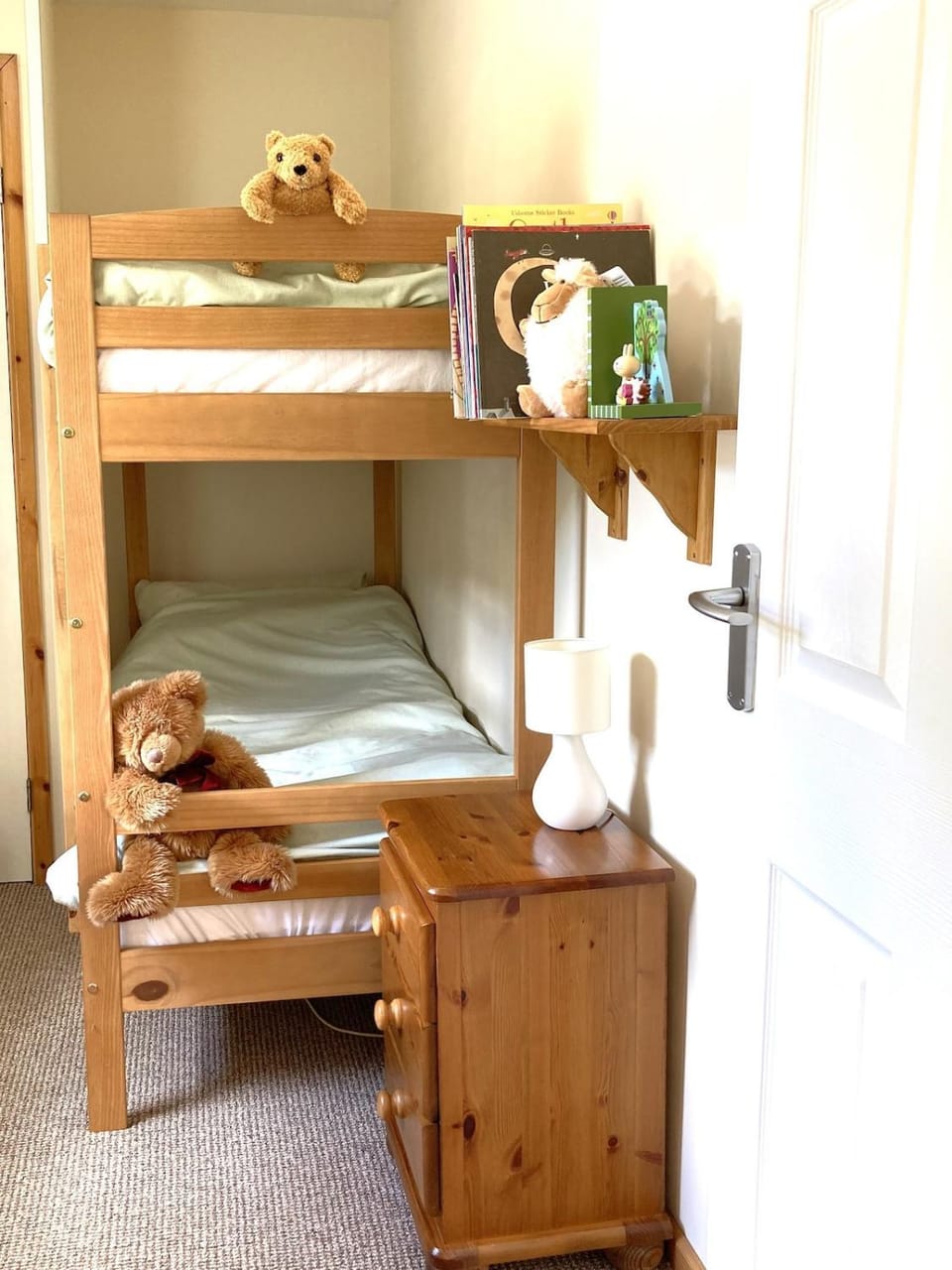 Bedroom, bunk bed, wardrobe